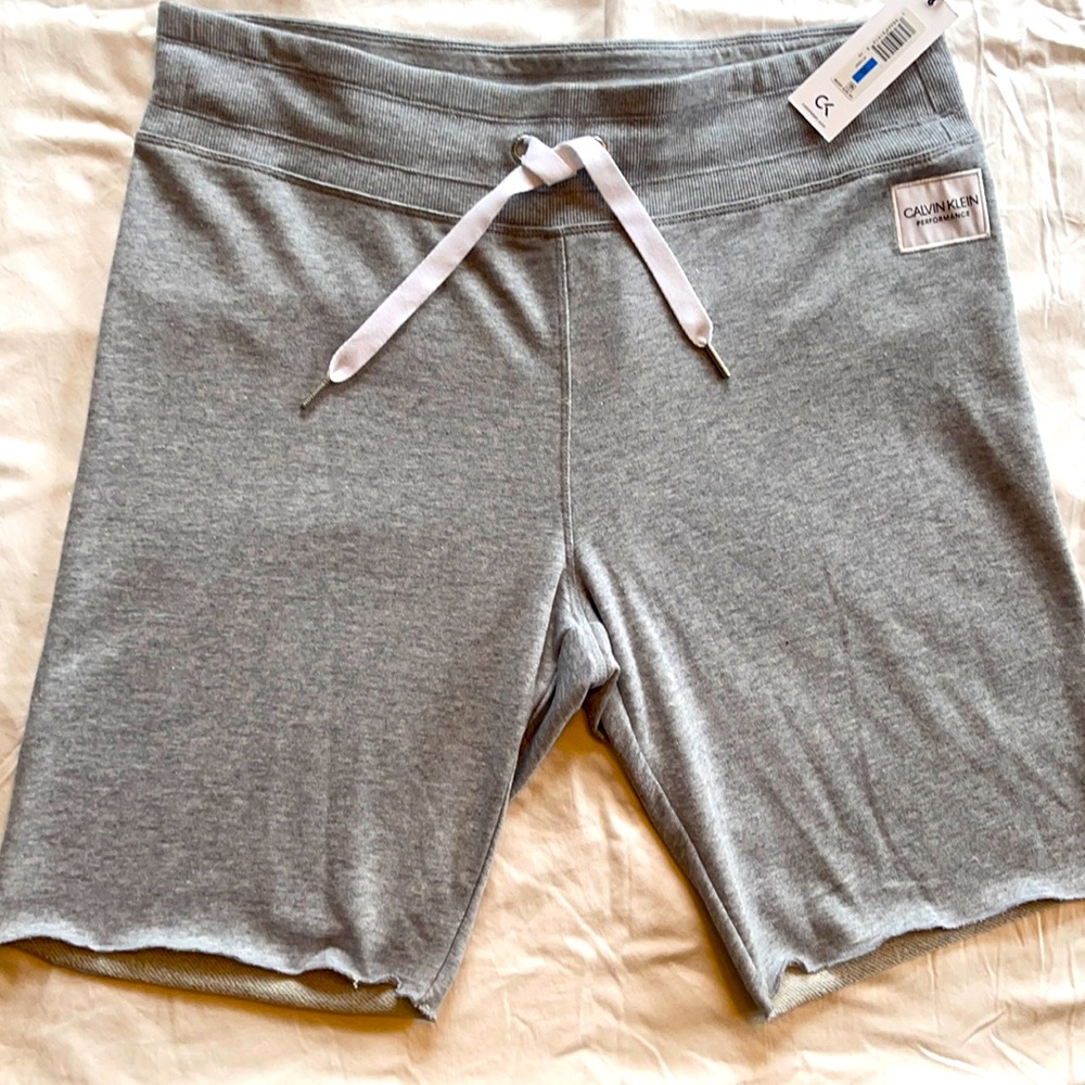 Women’s Calvin Klein shorts size XL NWT Cotton/Polyester blend. Drawstring waist